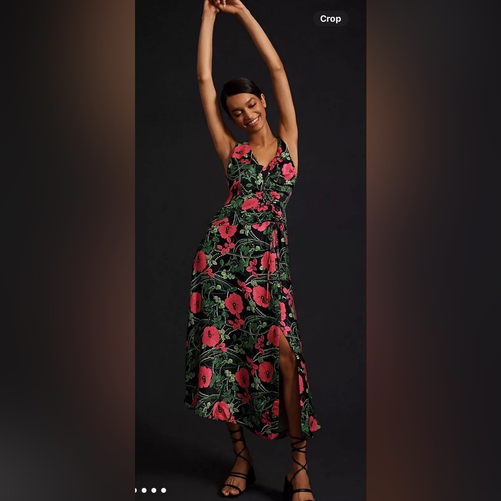 NWT Anthropologie size 4  Floral Midi Dress